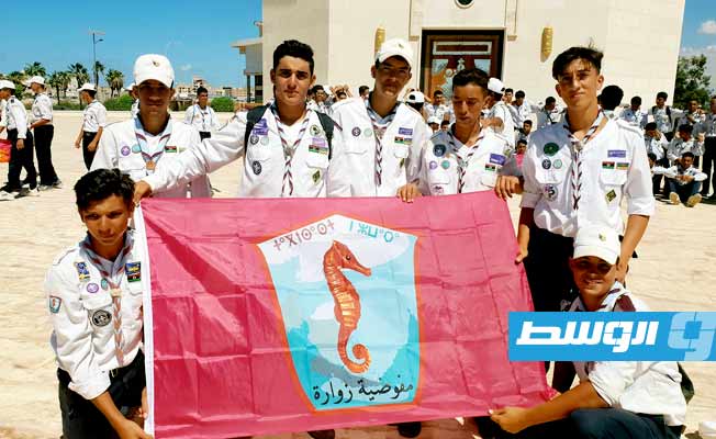 فرق الكشافة من جميع أنحاء البلاد توحدت حول ضريح شيخ الشهداء عمر المختار بمدينة بنغازي، في ذكرى يوم الشهيد، 16 سبتمبر 2022. (فيسبوك)