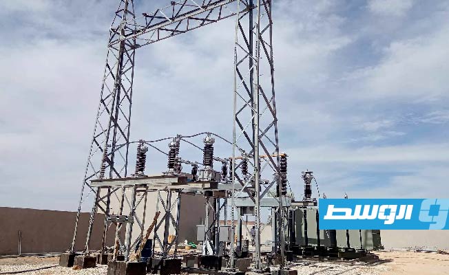 بالصور: أول محطة تحويل كهربائي بخلية واحدة في ليبيا