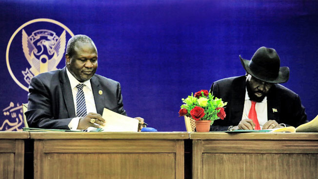 طرفا النزاع في جنوب السودان يوقعان اتفاقًا نهائيًّا لتقاسم السلطة