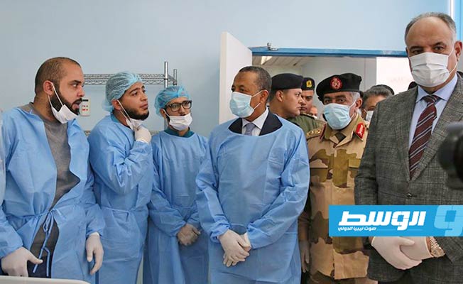 افتتاح مستشفى الهواري العام في بنغازي بعد تجهيزه كمقر للحجر الصحي