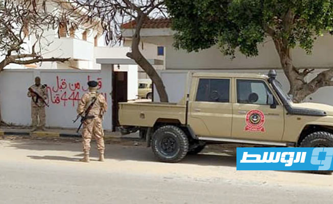 إغلاق مقرات لمجموعات مسلحة في منطقة صلاح الدين وطريق الشوك, 12 أبريل 2021. (اللواء 444 قتال)
