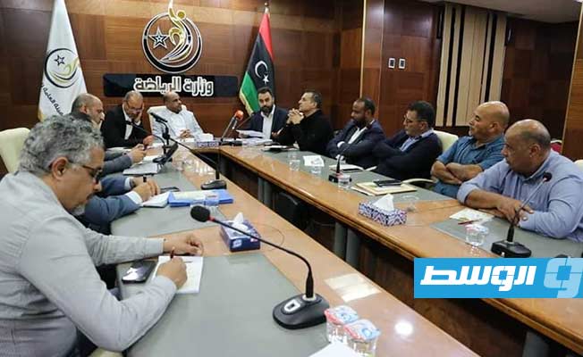 وزير الرياضة يجتمع مع رئيس الاتحاد الليبي للتايكواندو