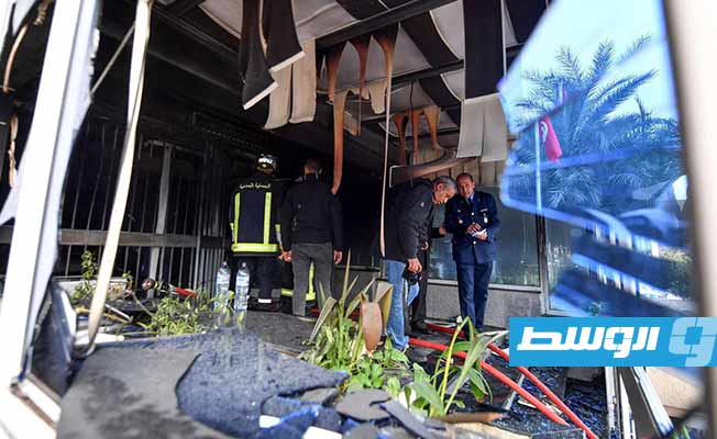 مقتل شخص وإصابة 18 آخرين جراء حريق مقر حركة النهضة في تونس