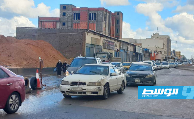 Tripoli Security: Sinkhole affecting traffic at the Bivi intersection