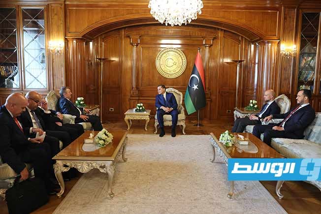 Dabaiba Meets with the Director of Jordan's General Intelligence Directorate
