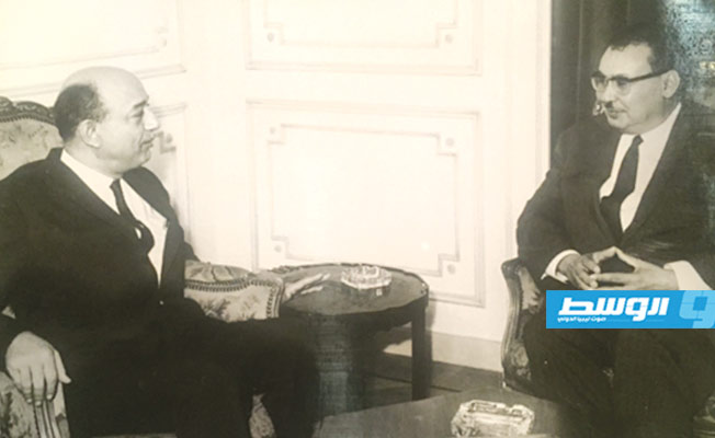 الوزير وعبدالخالق حسونة ثاني امين لجامعة الدول العربية