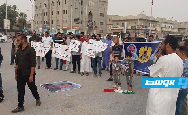 تظاهرة في أجدابيا للتنديد بالتدخل الإيطالي في الشأن الداخلي لليبيا