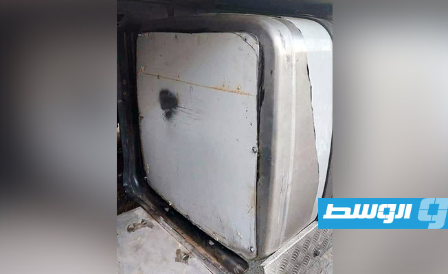 مخبئ بالشاحنة التي عثر على متنها على مخدر الحشيش. (وزارة الداخلية)