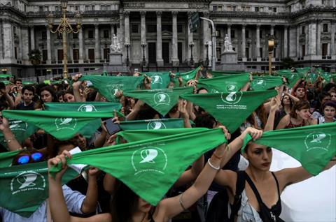 مظاهرات في الأرجنتين لتشريع الإجهاض