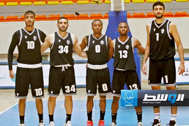 جانب من منافسات الدوري الليبي لكرة السلة. (فيسبوك)