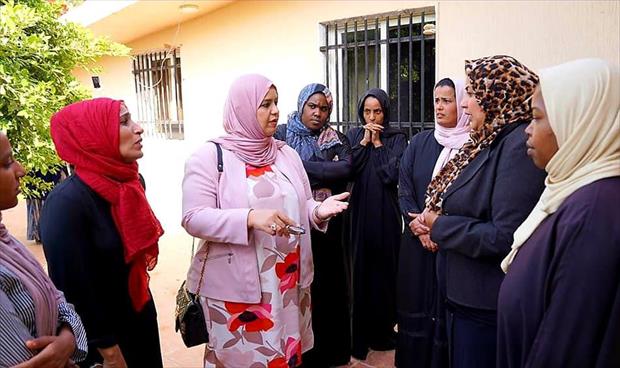 جولة وزيرة الشؤون الاجتماعية بدور الرعاية في بنغازي، الاثنين 8 يونيو 2021. (وزارة الشؤون الاجتماعية)