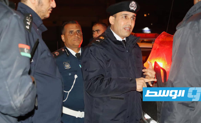 مدير أمن طرابلس اللواء خليل مصطفى وهيبة، جولة ميدانية تفقدية على التمركزات الأمنية. 8 إبريل 223. (مديرية أمن طرابلس)