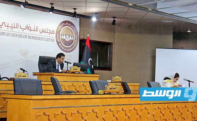 جلسة مجلس النواب في مدينة بنغازي، الثلاثاء 3 يناير 2022. (مجلس النواب)