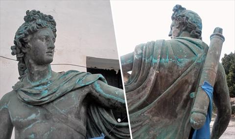 عرض تمثال للإله الإغريقي أبوللو للجمهور بمتحف بنغازي قريبًا (فيسبوك)