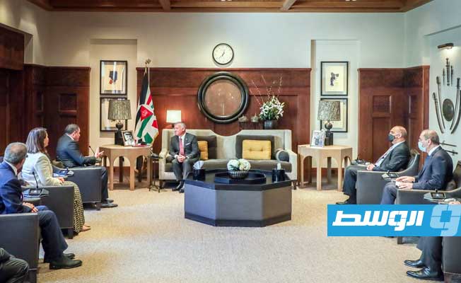King of Jordan receives Dabaiba in Amman
