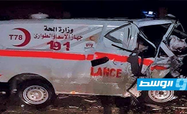 «صحة الوفاق»: وفاة مسعف وإصابة آخرين في حادث سير