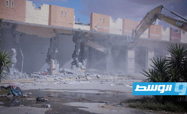 Campaign to demolish illegally constructed buildings continues in Bani Walid