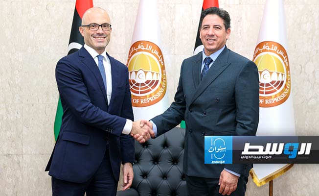 العقوري يناقش مع السفير الأوروبي عمل البعثة الأممية في ليبيا