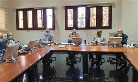 اجتماع اللجنة العلمية بحكومة الوفاق مع لجنة متابعة جائحة «كورونا» بالمجلس الأعلى للدولة, 17 أبريل 2020 (الأعلى للدولة)