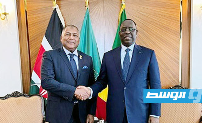 المبروك يبحث مع ماكي سال تفعيل الاستثمارات الليبية في السنغال