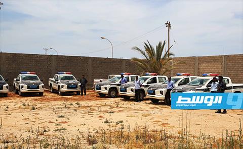آليات أمنية في مديرية أمن بنغازي, 15 يونيو 2019 (الحكومة الموقتة)