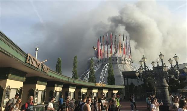سبعة مصابين في حريق متنزه بألمانيا