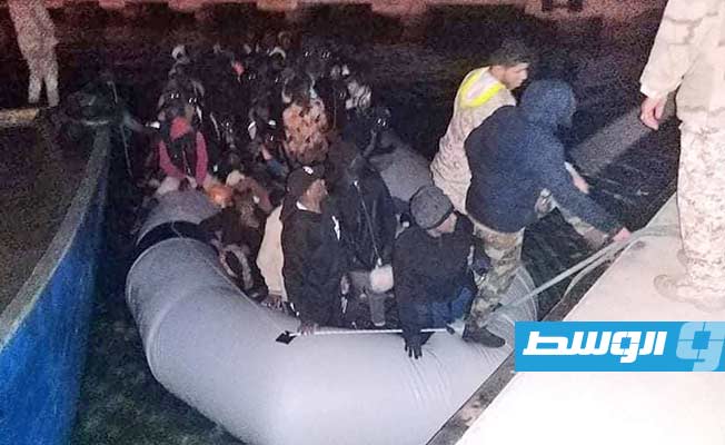 إنقاذ 83 مهاجرا شمال منطقة المطرد غرب ليبيا