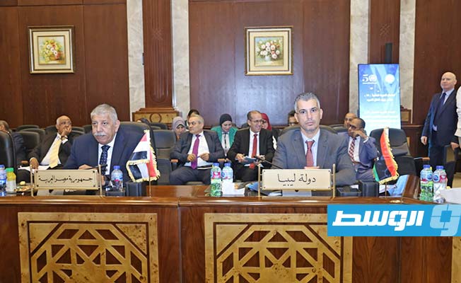 رئيس وفد ليبيا المشارك في اجتماع وزراء النقل العرب بالإسكندرية. (وزارة المواصلات)