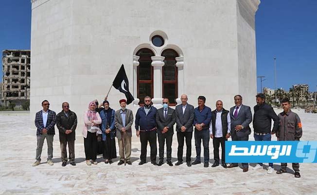 الاحتفال بالانتهاء من أعمال تحويل مقر المجلس التشريعي في بنغازي إلى مكتبه عامة، 10 أبريل 2021. (بلدية بنغازي)