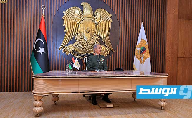 Marshal Haftar holds meeting of military leaders and officers at General Command HQ in Benghazi
