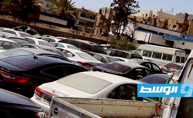 ضبط سيارات في العاصمة طرابلس، الأول من أبريل 2023 (مديرية أمن طرابلس)