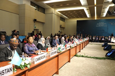 جانب من اجتماعات الدورة الثامنة والثلاثين للجنة الدائمة للتعاون الاقتصادي والتجاري لمنظمة التعاون الإسلامي (وزارة الاقتصاد)