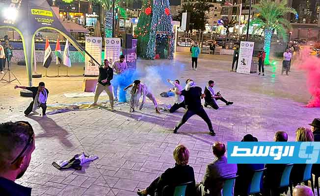 عرض «رسائل» الليبي في النسخة الثانية من مهرجان مسرح الشارع في بغداد (صور)