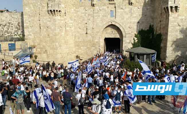 «مسيرة الأعلام» الإسرائيلية. (الإنترنت)