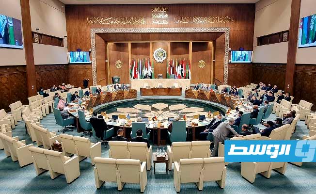 من اجتماع المندوبين الدائمين للدول الأعضاء بجامعة الدول العربية بالقاهرة اليوم الثلاثاء، 27 ديسمبر 2022. (المجلس الرئاسي)