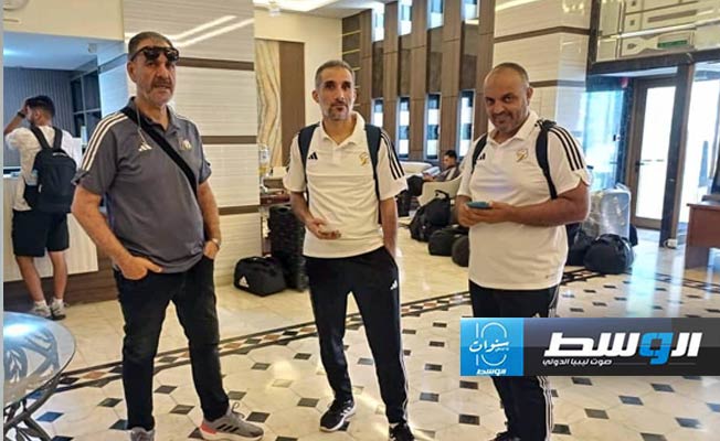 بعثة المنتخب الوطني الليبي لناشئي الكرة الطائرة تصل عمان. (فيسبوك)