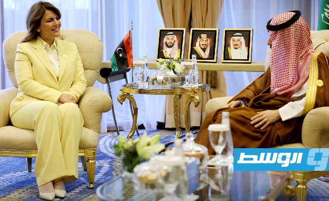 المنقوش تبحث مع وزير خارجية السعودية المستجدات الإقليمية