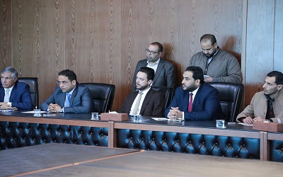 جانب من اللقاء الدوري الأول لوزير الشباب مع مديري فروع وزارة الشباب بكامل مناطق ليبيا (صفحة الوزارة على فيسبوك)