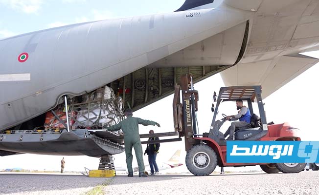 Government of National Unity: Two planes loaded with aid and a relief team sent to Syria
