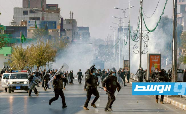 قوات الأمن تفرق بالقوة تظاهرة طلابية في كردستان العراق