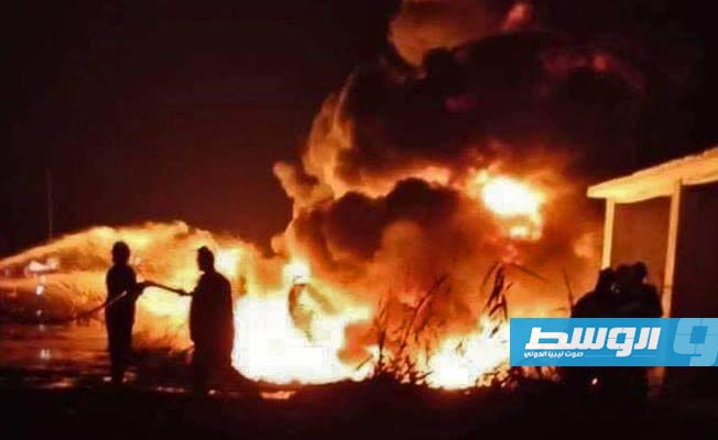 مصر: مصرع 6 أشخاص وإصابة 15 في اندلاع حريق بخط نقل مواد بترولية