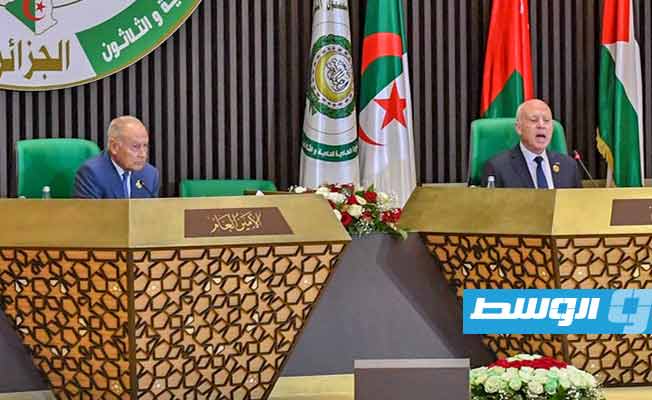 افتتاح أعمال الدورة 31 لاجتماع مجلس جامعة الدول العربية على مستوى القمة، الثلاثاء 1 نوفمبر 2022 (الرئاسة التونسية)