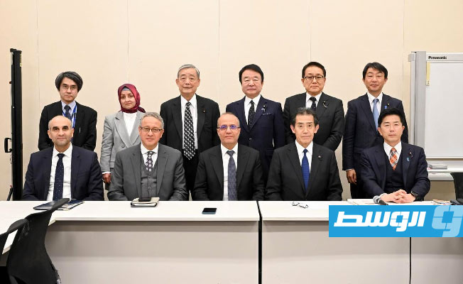 من زيارة الوفد الليبي إلى العاصمة اليابانية طوكيو (المجلس الرئاسي)