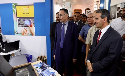 جانب من فاعلية افتتاح معرض ليبيا للتجارة الإلكترونية في نسخته الثانية بطرابلس (صفحة وزارة الاقتصاد والتجارة)