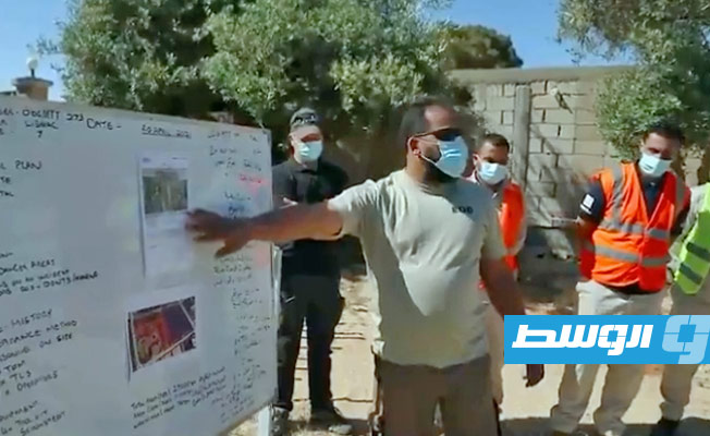 جانب من مشروعات بعثة الاتحاد الأوروبي في ليبيا لإزالة الألغام. (البعثة)