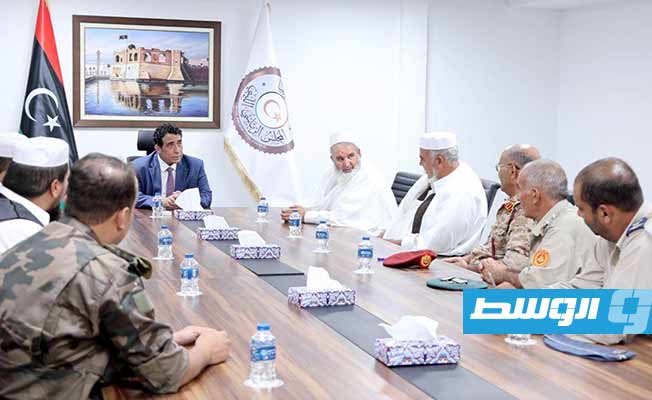 المنفي يبحث دور المجلس الأعلى لأمازيغ ليبيا في إنجاح المصالحة الوطنية