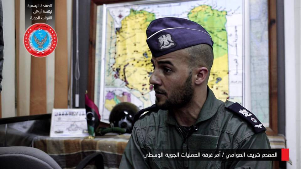 آمر غرفة عمليات القوات الجوية الوسطى يؤكد تنفيذ سلاح الجو الليبي لــ 3 غارات جنوب سرت