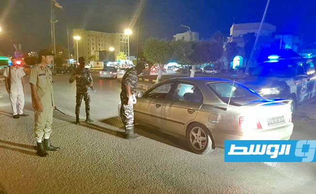 دوريات أمنية في شوارع مدينة الخمس، الأول من سبتمبر 2023 (وزارة الداخلية في حكومة الدبيبة)