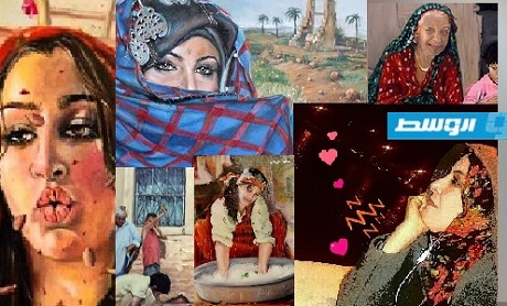 لوحات الفنانة نجاة أبوشيبة ارتحلت بدونها