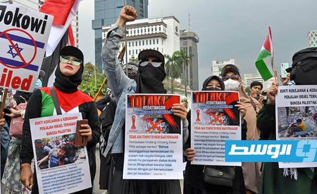 الدعوات في إندونيسيا ضد إسرائيل. (إنترنت)